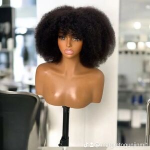 Curly Black Lace Front Wig